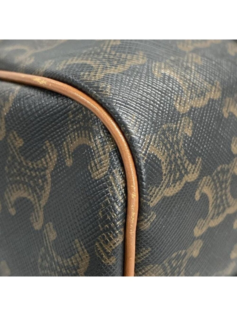 Celine Boston Bag Triomphe Canvas Tan Mini - Picture 6 of 16